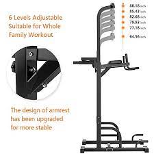 4.5 out of 5 stars 123 ratings | 24 answered questions price: Review For Sportsroyals Power Tower Dip Station Pull Up Bar For Home Gym Strength Training Workout Equipment 400lbs