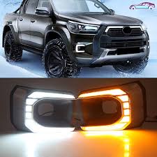 Best touchless kitchen faucet 2021 toyota highlander. Otolampara Left Right 2 Sides Car Led Daytime Running Light Bulbs For Toyota Hilux 2020 2022 Year White Amber Double Color Turn Signal Drl Function Ip67 Waterproof Chrome Shell 8641363 2021 131 99