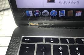 cracked MacBook Pro screen, not on glass … - Apple Community