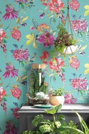 Punica By Albany Soft Teal Wallpaper Wallpaper Direct Floral Wallpaper Teal Wallpaper Feature Wall Wallpaper