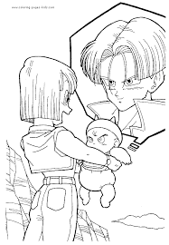 Dragon ball coloring pages trunks. Coloring Pages Of Trunks In Dbz Coloring Home
