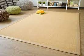Im teppich shop finden sie preisewerten sisal teppich und sisal carpet in vielen farben und formen. Amazon De Sisal Teppich Brazil Mit Bordure Farbe Natur Beige Premium Qualitat 100 Sisal Grosse 140x200 Cm