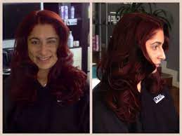 Deep Cherry Red Hair Colour Deep Red Hair Hair Restoration Red Hair
