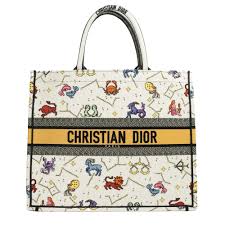 Dior Limited Edition Book Tote bag in multicolored canvas - Second Hand /  Used – Vintega