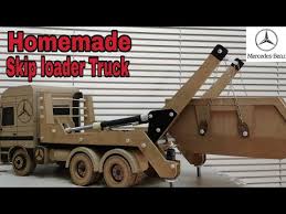 1795 How To Make Rc Truck Mercedes Heavy Skip Loader From Cardboard Youtube Rc Trucks Trucks Mercedes