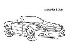 Grijs technische informatie aantal cilinders: Super Car Mercedes S Class Coloring Page Cool Car Printable Free Cars Coloring Pages Sports Coloring Pages Coloring Pages