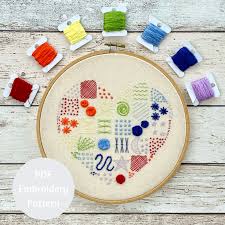 Collection by leslie antley • last updated 4 weeks ago. Rainbow Heart Hand Embroidery Pattern Pdf