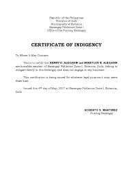 We are open for walk in service for issuance. What Is A Indigent