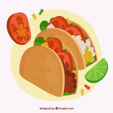 Download high quality mexican food clip art from our collection of 65,000,000 clip art graphics. Free Vector Mexican Food Background With Two Tacos