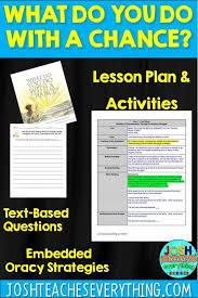 What Do You Do With A Chance By Kobi Yamada Lesson Plan And Activities Interactive Read Aloud Lessons Interactive Read Aloud Reading Lessons