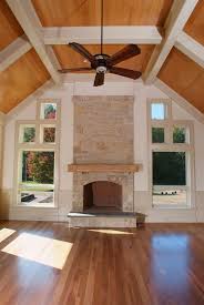 4 Maple Tongue And Groove Coffered Flooring On Ceiling With 4 Hickory Tongue And Groov Corner Fireplace Living Room Comfortable Living Rooms Hickory Flooring
