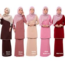 X tahu la knapa wawa nie ska sgt ngan warna pinkky terutamanya warna pink belacan nie. S 3xl Baju Kurung Eesabelle Nude Rose Dark Choc Pink Belacan Maroon Kurung Moden Plus Size Saiz Besar Shopee Malaysia
