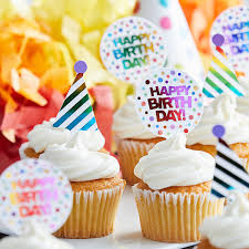 Check spelling or type a new query. Rainbow Happy Birthday Cupcake Toppers 12 Set