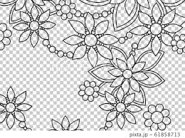 Boho pattern pattern art print patterns pattern painting black pattern motif floral floral prints white prints floral flowers. Flower Motif Background Design Line Drawing Stock Illustration 61858713 Pixta