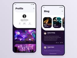 Neon Style Blog Mobile App App Design Web App Design App Design Inspiration