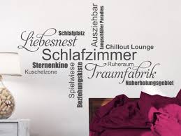 Ebenso bietet der kleber einen starken halt auf glatten wänden, fliesen, glas und tapeten. Wandtattoos Furs Schlafzimmer Wandtattoo Spruche Uber Dem Bett