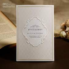 Cheap Wedding Invitations Best Elegant Wedding Invitation Card Beige Bh1016 Online With 1 36 Piece Dhgate