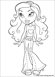 Timpul petrecut de cel mic în fața unei planșe de. Bratz Coloring Picture