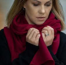 Buy Luxury Cashmere Blanket Scarf, Soft Kashmiri Shawl, Merino Wool Wrap,  Handmade Knit Stole, Travel Accessory, Scarves for Women Online in India