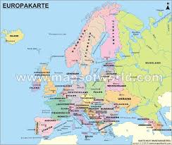 Politische Landkarte Europas Map Travel