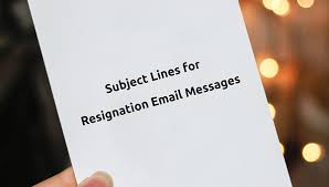 Your name for job title your name cover letter: Subject Line For Resignation Email Messages