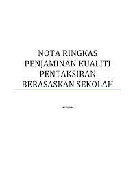 Panduan penjaminan kualiti pentaksiran tingkatan 3 (pt3). Nota Pbs Flip Ebook Pages 1 5 Anyflip Anyflip