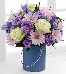 Jade Green Roses Blue Iris Lavender Traditional Daisies Lavender Matsumoto Asters Graduation Flowers Get Well Flowers Flower Delivery