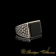 Maybe you would like to learn more about one of these? Square Onyx Classic Silver Men Ring Boutique Ottoman Jewelry Store