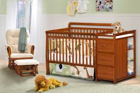 White And Green Accent Baby Furniture Sets Baby Room Furniture Crib With Changing Table