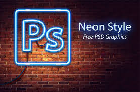 Neon Style Free Psd Graphics Free Psd Photoshop Text Photoshop Tutorial