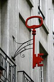 Red Key Shop Signs Hanging Signs Storefront Signs