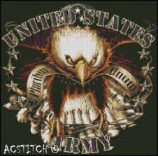 I am so happy and satisfied with my stitch of photo.thank you so much. Ebluejay United States Army Cross Stitch Pattern