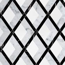 Black And White Marble Floor Texture White Carrara Black Thassos White Multi Finish Hippodrome Marble Waterjet Decos 10 11 16x11 5 16 Marble Floor Pattern White Marble Tiles White Marble Floor