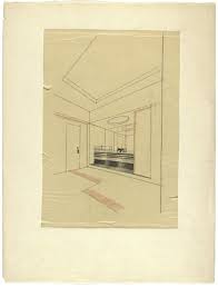 C'est décidé, vous avez envie de relooker votre salle de bain ! Dessin En Perspective De La Salle De Bain De La Maison Belanger Blatter Robert Collections Mnbaq
