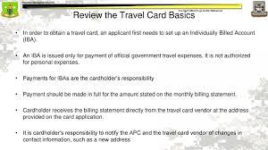 Well, it's the process of splitting your trip reimbursement between citibank (the dod gtcc vendor) and your personal bank account. Review Defense Travel Systems Travel Card Ppt Download