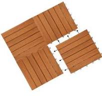 Dalles de terrasse bois d’acacia certifié FSC® 5m² dalle 30x30cm système de  clips dalle découpe possible dalle de jardin