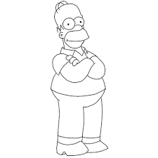 Extend a curve from below the eye, loop it under the nose. How To Draw Homer Simpson From The Simpsons Step By Step Drawing Lesson How To Draw Step By Step Drawing Tutorials