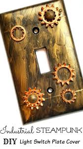 Industrial Steampunk Light Switch Plate Cover Diy Home Decor Tutorial Plate Covers Diy Steampunk Home Decor Light Switch Plate Cover