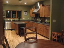 mesmerizing red kitchen walls brown