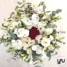 Buchet Flori Albe White Flowers Floral Wreath Floral