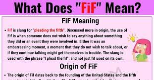 Fif Meaning How To Use The Useful Slang Term Fif In Online Conversations 7esl Slang Words Learn English Other Ways To Say