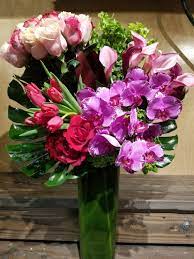 Maybe you would like to learn more about one of these? Make Her Feel Special With This Beautiful Orchid Roses Tulips And Calla Hybrid Tea Roses Beautiful Flowers Fresh Flowers Online