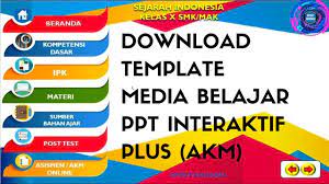 Media pembelajaran interaktif menggunakan articulate storyline. Download Template Media Belajar Interaktif Power Point Plus Akm Youtube