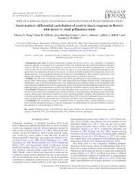 Hours may change under current circumstances Pdf Scent Matters Differential Contribution Of Scent To Insect Response In Flowers With Insect Vs Wind Pollination Traits