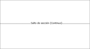 Hay otros tipos de saltos de sección. Eliminar Un Salto De Seccion Soporte De Office