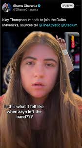 Warriors Klay Thompson and Steph Curry with One Direction's Shay Parker