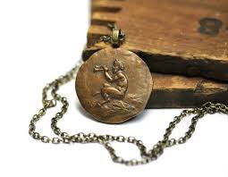 Antique Pan Necklace Greek Mythology Jewelry Satyr Faun Greek Mythology Jewelry Mythology Jewelry Satyr