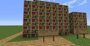 Fill the top and bottom rows with wood planks to make a bookshelf. Secret Bookshelf Door Trick No Redstone Minecraft Map