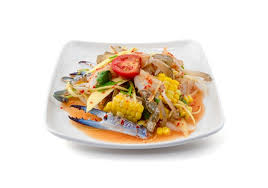 This thai green mango salad is made with an unripened nam dok mai mango, our premium mango. Premium Photo Spicy Mango Salad Seafood Isolated On White Papaya Salad With Fresh Shrimp And Blue Crab Thai Food