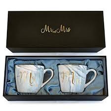 So any couple will be happy to have someone doing all the cleaning around the house for them, plus the freedom from cleaning for at least a year will be like a dream come true. Wedding Gift For The Couple Bridal Shower Gifts Anniversary Gifts For Couples Engagement Gifts Mr And Mrs Mug Set Gifts For Her Wedding Present Standard Set Buy Online In Bermuda At Bermuda Desertcart Com